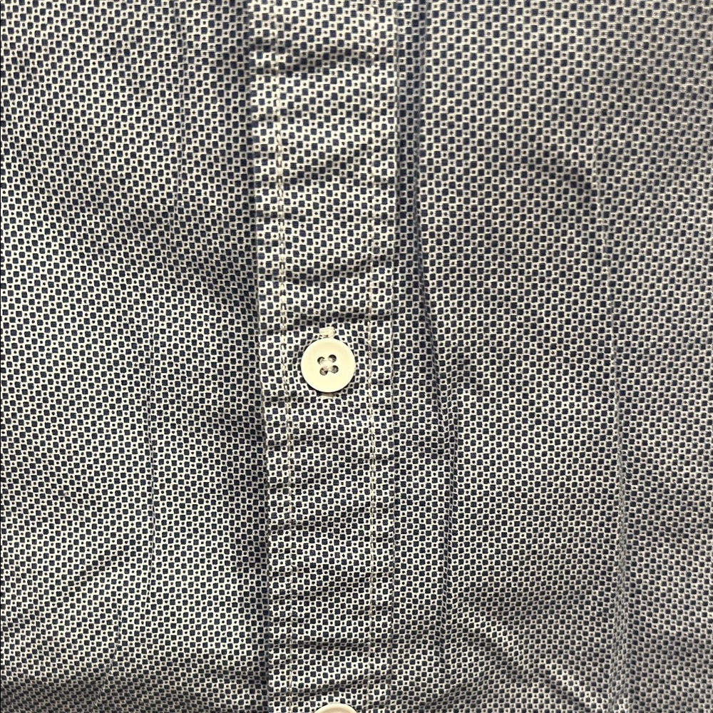 Express Men's Casual Blue Button Down Shirt - Picture 4 of 10